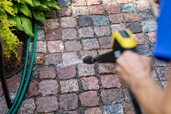 Paver Sidewalk Cleaning in Los Gatos