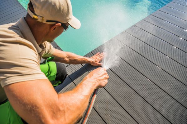 Pool Area Power Washing in Los Gatos
