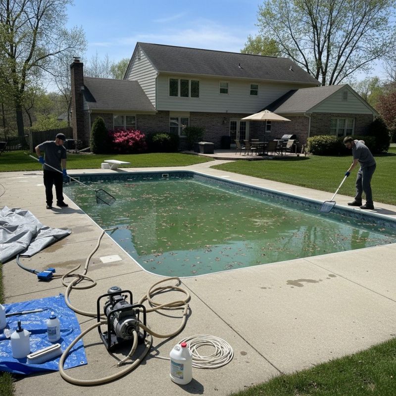 Pool Deck Algae Removal